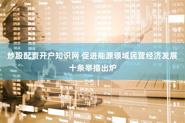 炒股配资开户知识网 促进能源领域民营经济发展十条举措出炉