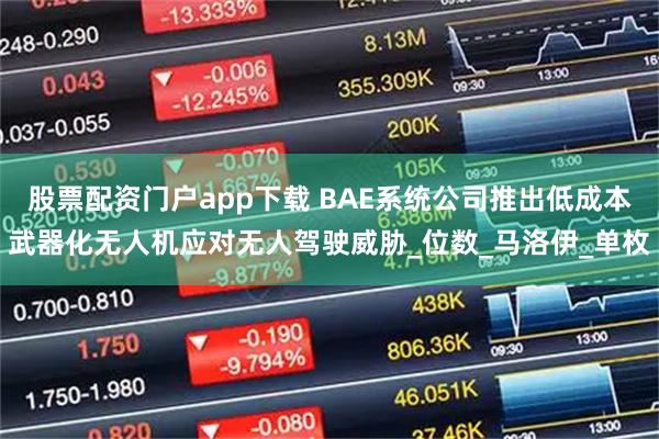 股票配资门户app下载 BAE系统公司推出低成本武器化无人机应对无人驾驶威胁_位数_马洛伊_单枚